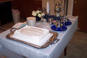 Delicious Cake and Fine Silver